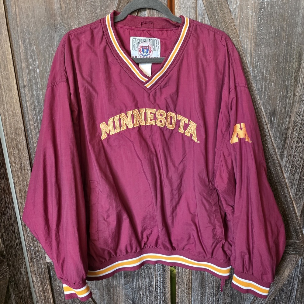 Genuine Stuff Collegiate Jacket Adult Size XL Minnesota Gophers Vintage Pullover